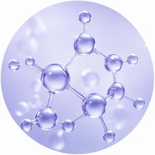 グルタチオンの分子構造をイメージした成分写真