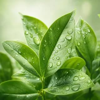フィトセックの植物由来保湿をイメージした葉